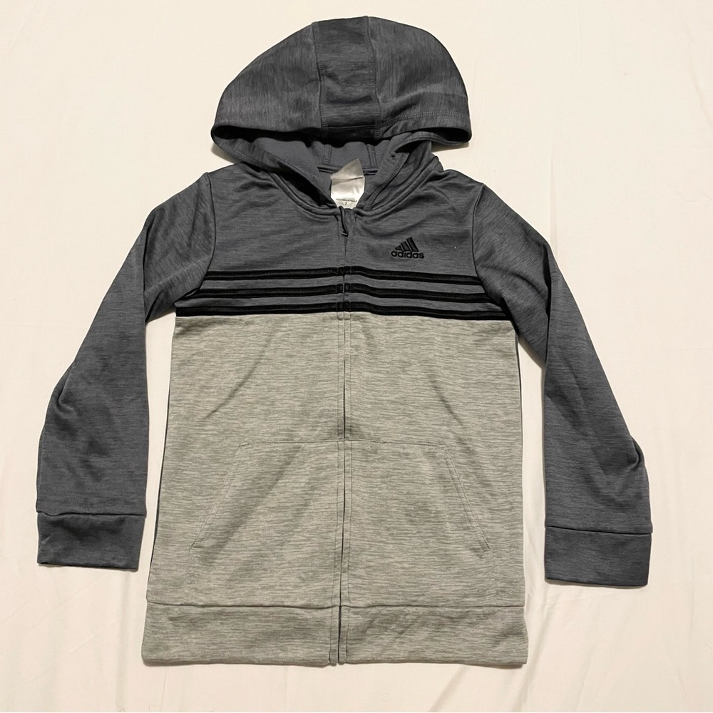 Adidas Zip-Up Hoodie Boys Size 7